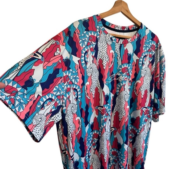 NWT Soulstar England Men's Exotic Print Top Size X-Large - Picture 9 of 11